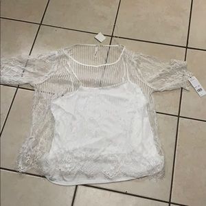 Women’s white lace blouse